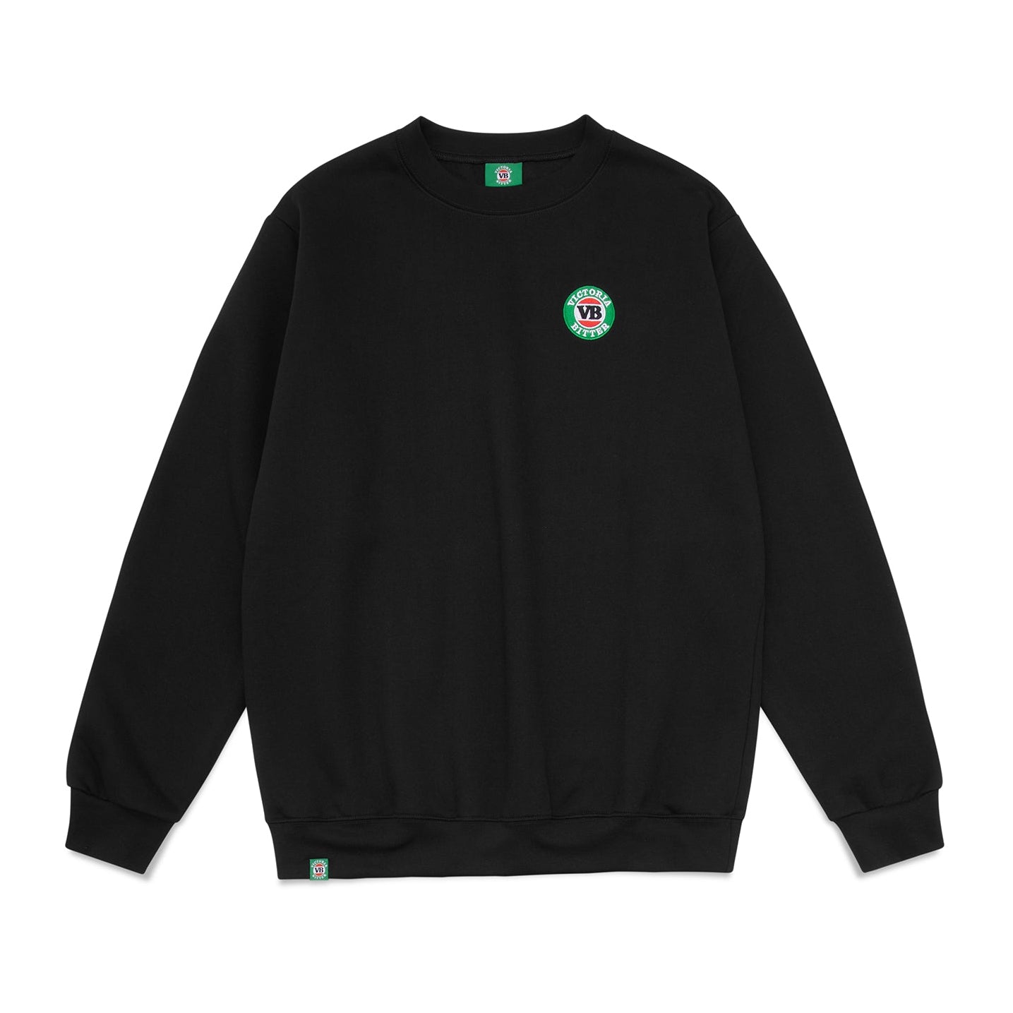 Victoria Bitter Core Embroidered Logo Crewneck Black