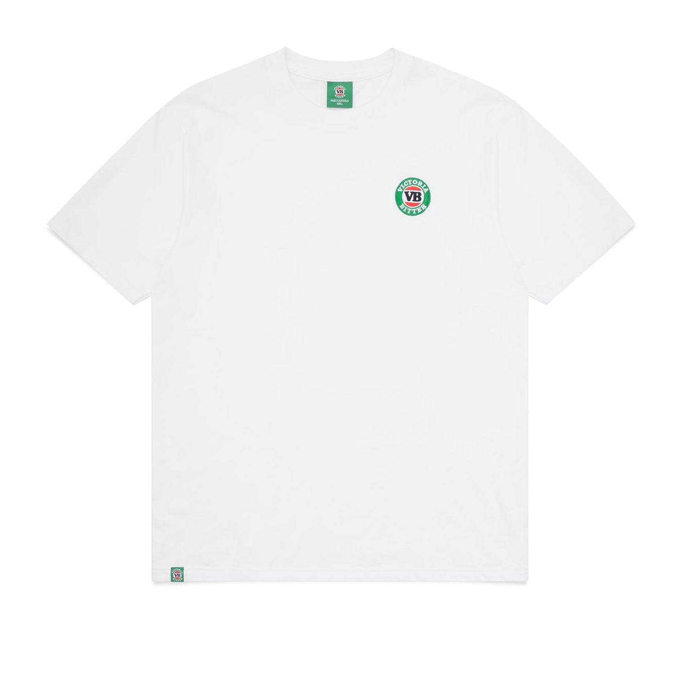 Victoria Bitter Core Embroidered Logo Tee White