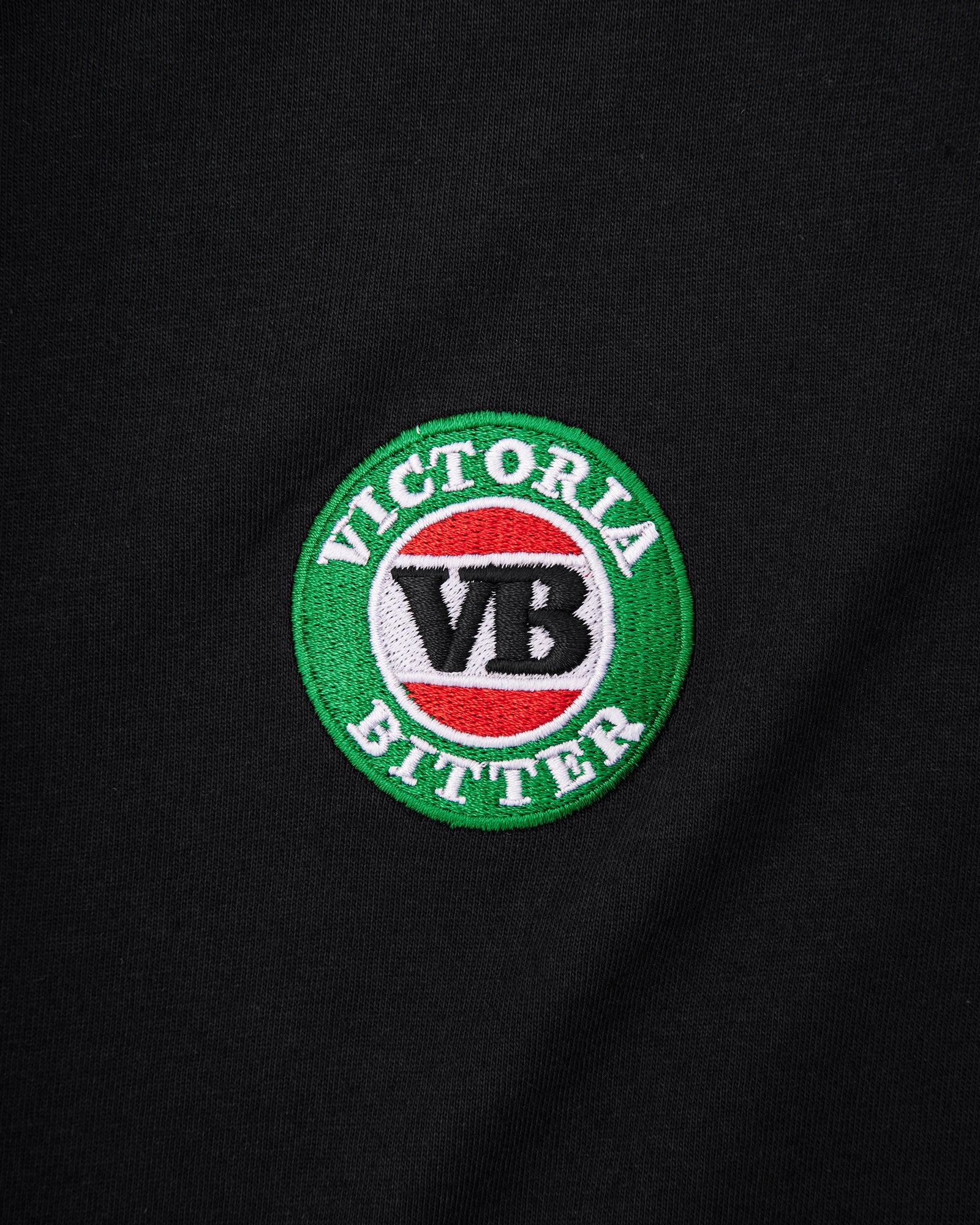 Victoria Bitter Core Embroidered Logo Crewneck Black
