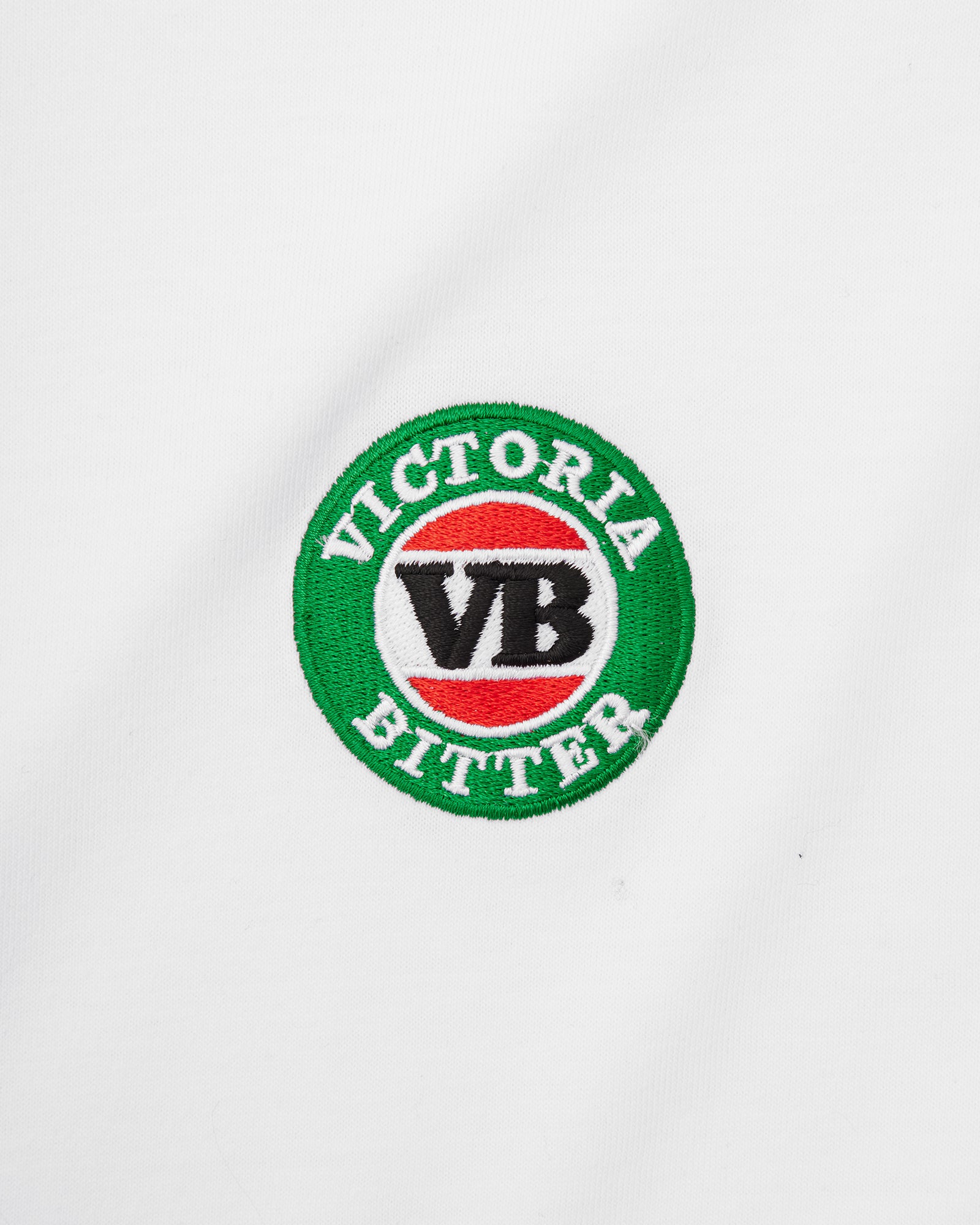 Victoria Bitter Core Embroidered Logo Tee White