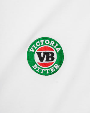 Victoria Bitter Core Embroidered Logo Tee White