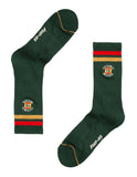 VB x Foot-ies Retro Sneaker Sock Cream/Green (2PK)