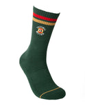 VB x Foot-ies Retro Sneaker Sock Cream/Green (2PK)
