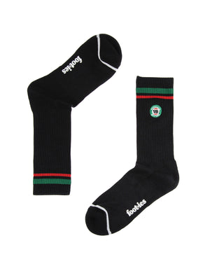 VB x Foot-ies Logo Sneaker Sock Cream/Black (2PK)