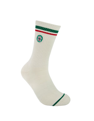 VB x Foot-ies Logo Sneaker Sock Cream/Black (2PK)