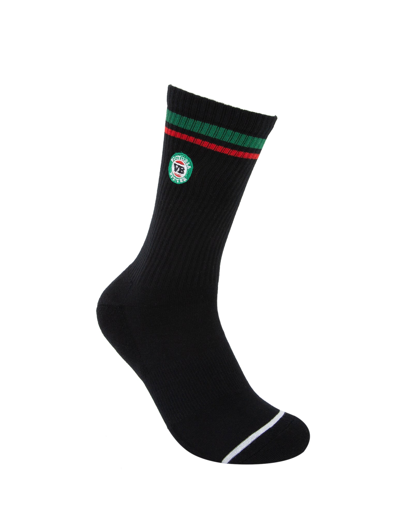 VB x Foot-ies Logo Sneaker Sock Cream/Black (2PK)