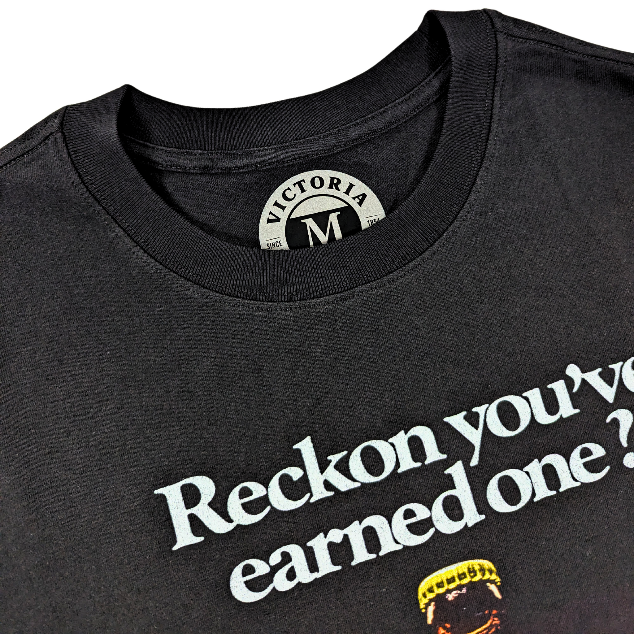 VB Retro 'Earned One?' Poster Tee Black