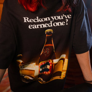 VB Retro 'Earned One?' Poster Tee Black