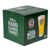 Victoria Bitter 4 Pack of 425ml Glasses